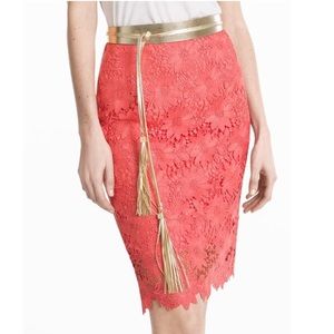 White House Black Market Chain Tassel Obi Belt